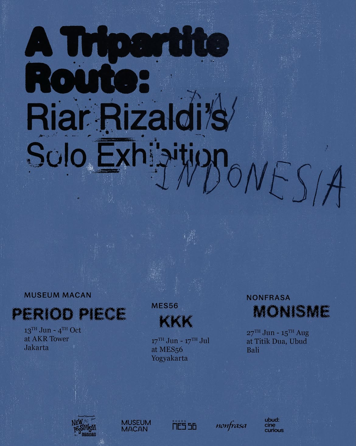 Paras - Cultural Events in Bali - Nonfrasa - A Tripartite Route Riar Rizaldi’s Solo Exhibition in Indonesia